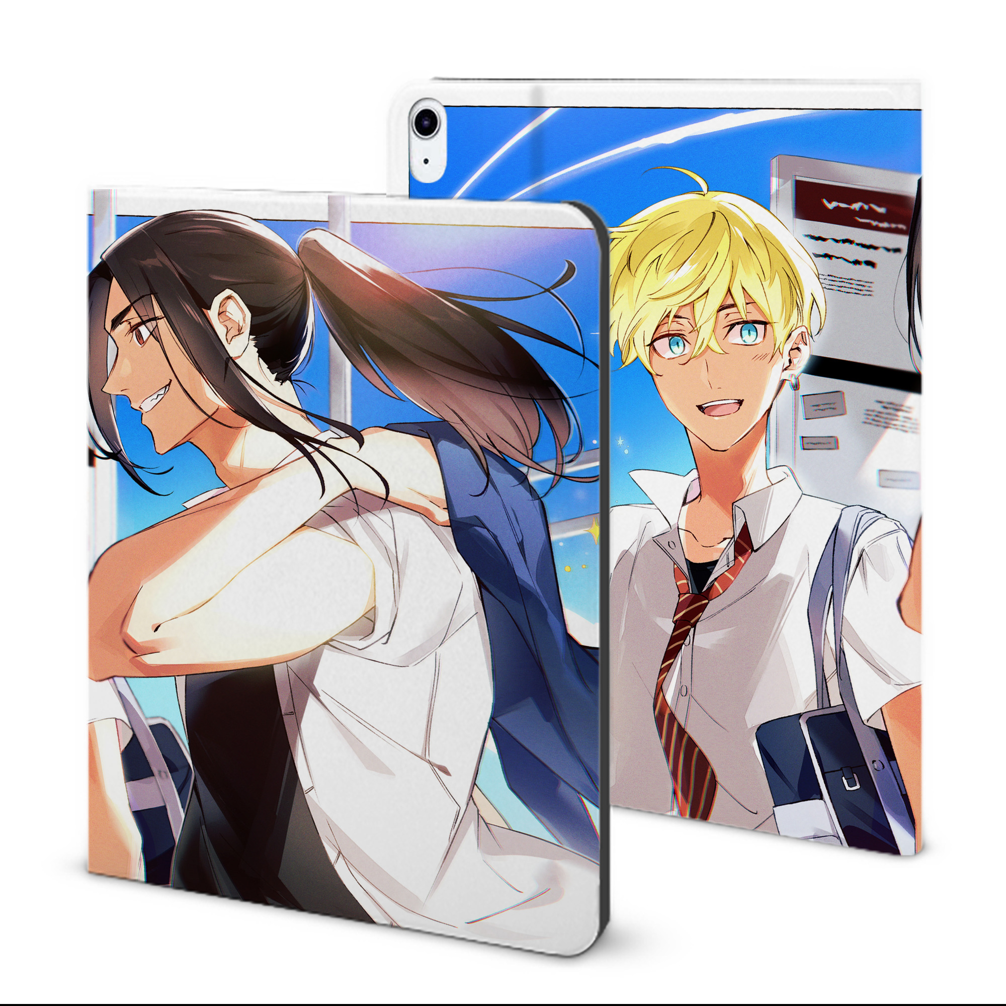 （画像用） 東京リベンジャーズ Tokyo Revengers IPad ケース ブック型 PUレザー TPU 耐衝撃 軽量 薄型 ペン収納なし 全面保護 IPad 各モデル対応